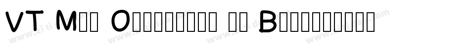 VT Mei Ornaments on Black字体转换